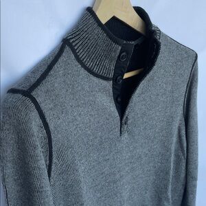 Kenneth Cole Select Heather Gray Cotton Sweater Size S